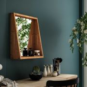 Woodesk Pastel Masif Tik Renk 50x45 Makyaj Aynası CPT2330-50