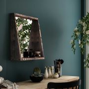 Woodesk Pastel Masif Venge Renk 50x45 Makyaj Aynası CPT2331-50