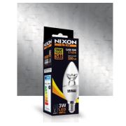 Nixon Led Şeffaf Mum Ampul 3W 250LM 2700K E14