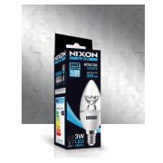 Nixon Led Şeffaf Mum Ampul 3W 250LM 5000K E14