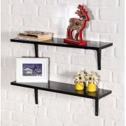 ZEN HOME IKILI DUVAR RAFI 20*70CM SIYAH