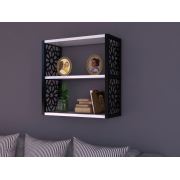 Zen Home 3'lü Çok Amaçlı Duvar Rafı Siyah
