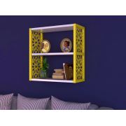 Zen Home 3'lü Çok Amaçlı Duvar Rafı Sarı