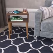 Zen Home Retro Yan Sehpa Ceviz