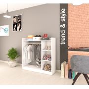 Zen Home Pratik 3 Raflı Elbise Dolabı - Beyaz RMTY0000108