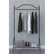 Zen Home Metal Portmanto Ayaklı Elbise Askısı - Siyah RMTY0000253