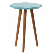 Zigzag Papatya Yan Sehpa 34 cm - Mavi