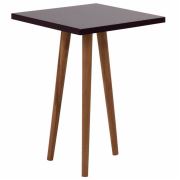 Zigzag Kare Yan Sehpa 34 cm - Mor