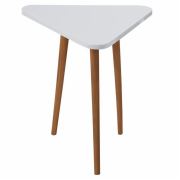 Zigzag Üçgen Orta Sehpa 50 cm - Beyaz