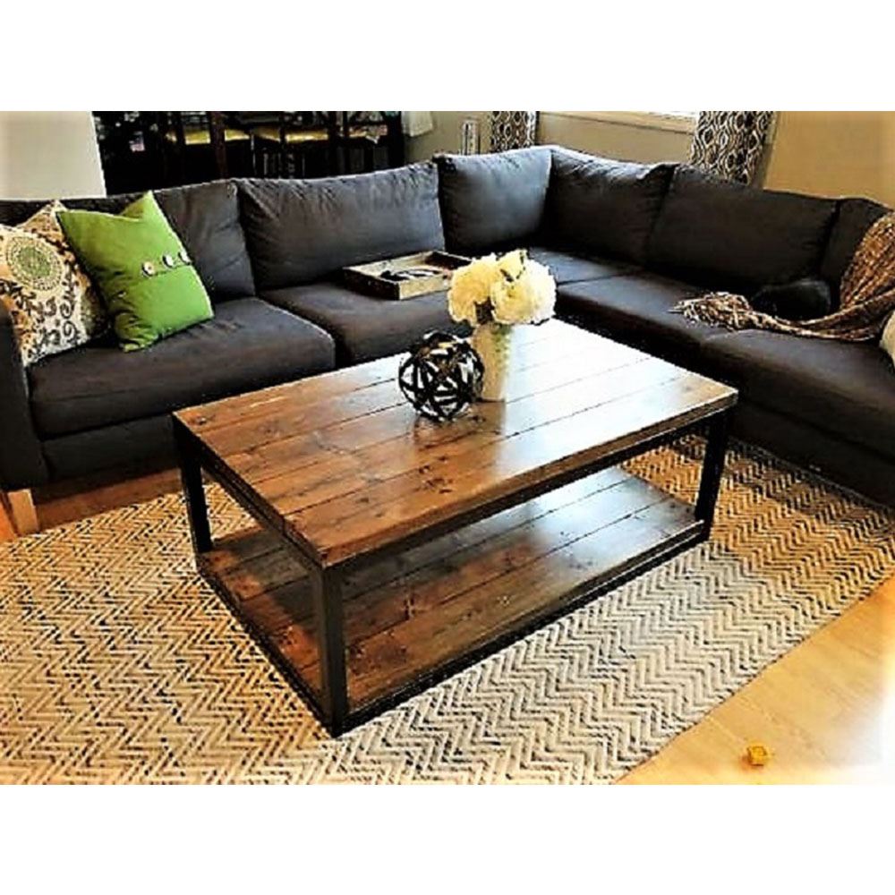 222 Concept Masif Ağaç Meşe Rengi 100x60 cm Orta Sehpa