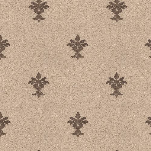 Armada Decowall Kahverengi Küçük Damask Duvar Kağıdı 16,5 m² Tekzen