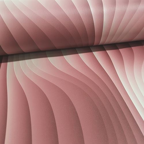 Armada Decowall Pembe 3 Boyutlu Grafik Saten Efektli Dokulu Duvar