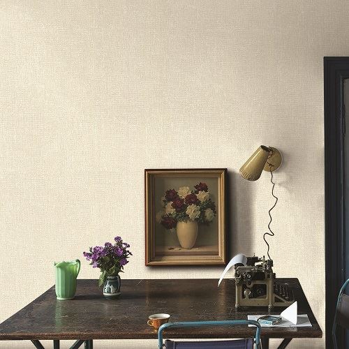 Armada Decowall Gri Kanaviçe Efektli Düz Dokulu Duvar Kağıdı 16,5 m²