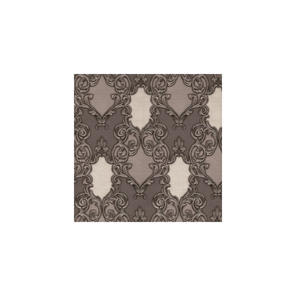 Armada Decowall Koyu Gri Simli Damask Dokulu Duvar Kağıdı 10,5 m² Tekzen