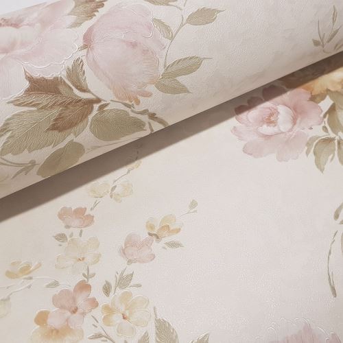 Armada Decowall Rose Çiçek Desenli Duvar Kağıdı 16,5 m² Tekzen