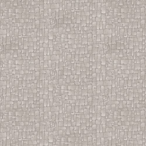Armada Pastel Açık Gri Taş Efektli Duvar Kağıdı 5,3 m² Tekzen