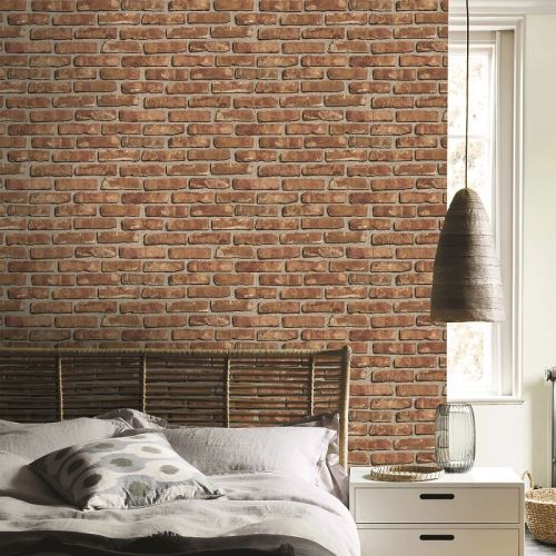 Armada Decowall Kahverengi Tuğla Desen Duvar Kağıdı 16,5 m² Tekzen Armada Decowall Kahverengi Tuğla Desen Duvar Kağıdı 16,5 m² Tekzen