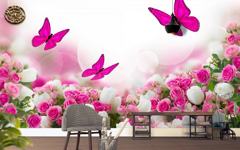 2019 ArtWall Yapışkanlı Çiçek Resimli Duvar Kağıdı 160x100 cm Tekzen
