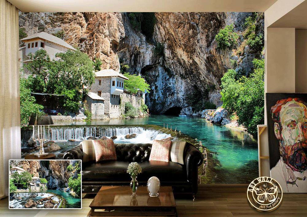 2019 ArtWall Yapışkanlı Manzara Resimli Duvar Kağıdı 160x100 cm Tekzen