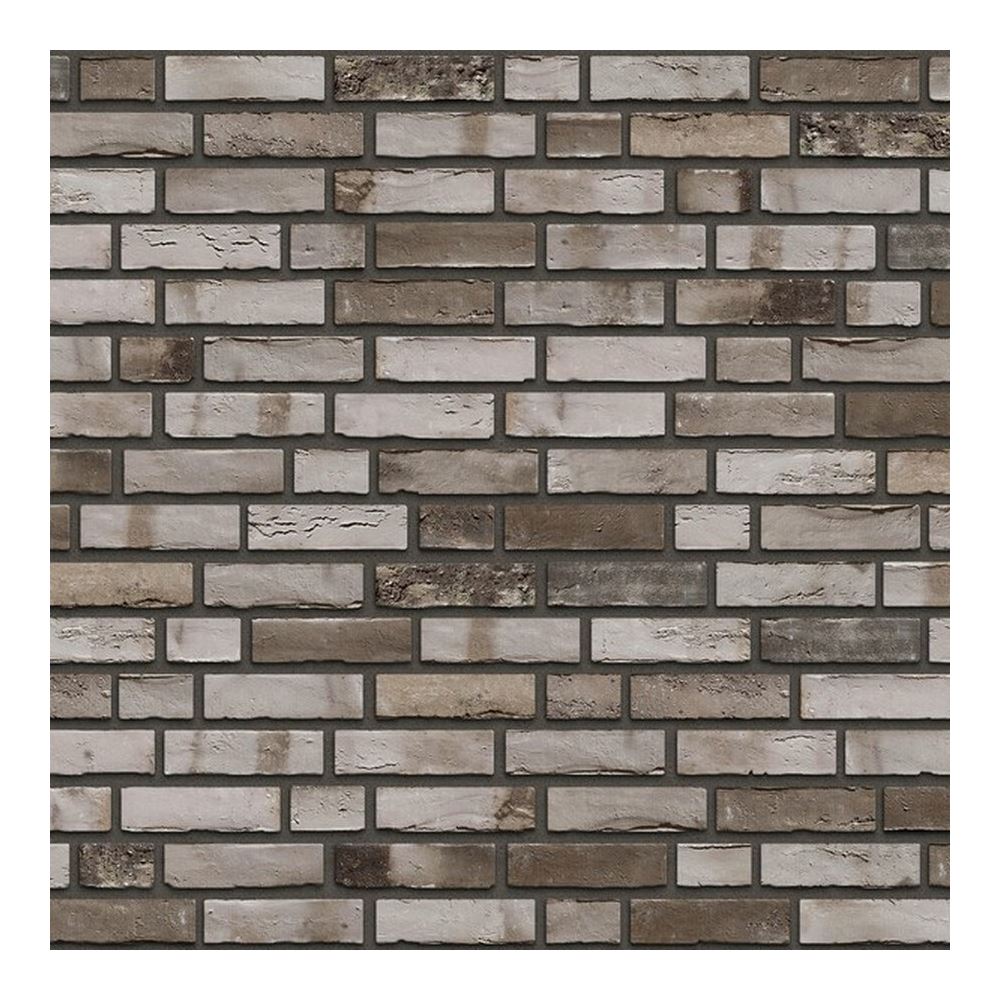2019 Art Wall Beyaz Füme Koyukahve Simetrik Dikdörtgen Taş Duvar Kağıdı