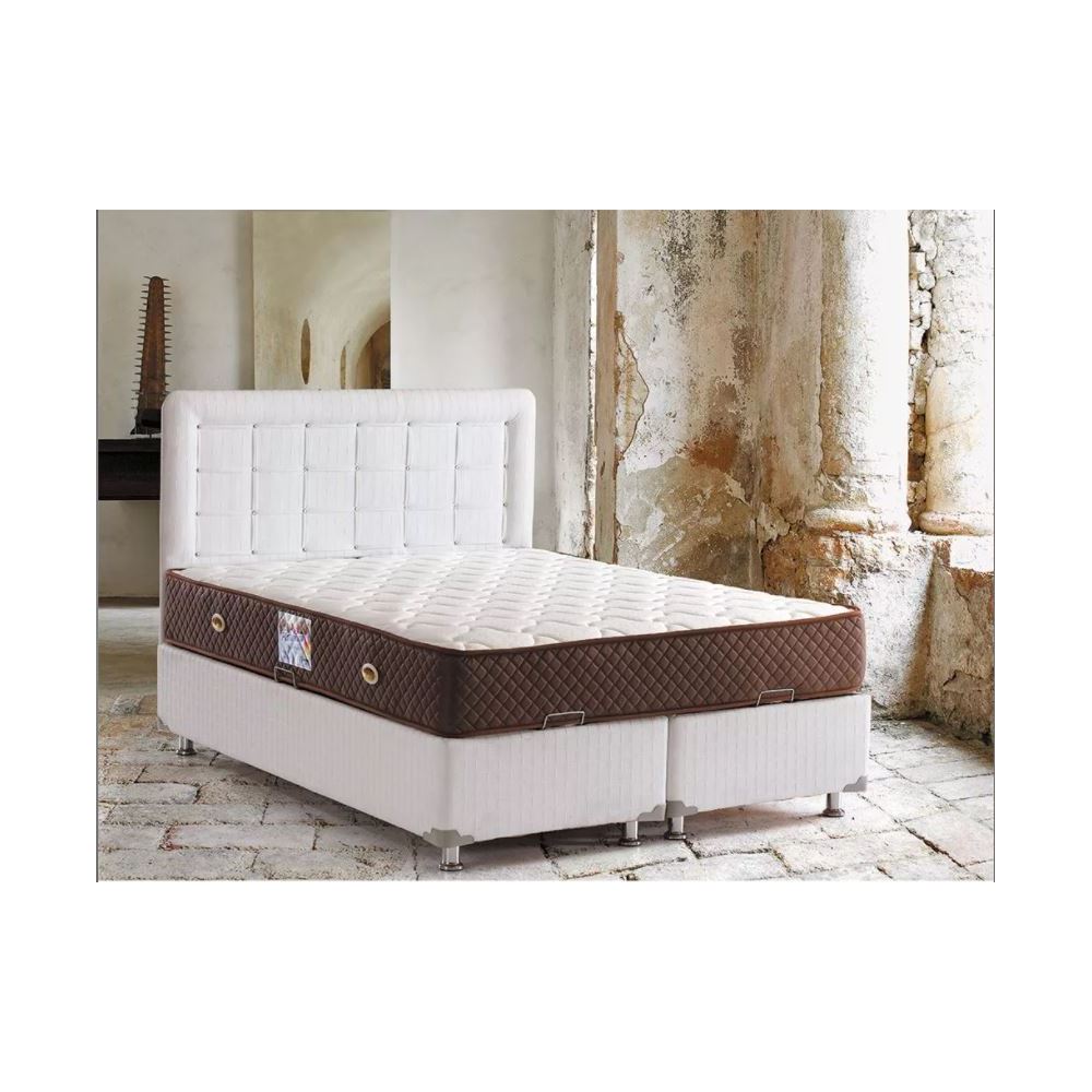 Belletto Çift Kişilik Gold Yatak Seti Krem (Baza, Başlık Belletto Çift Kişilik Gold Yatak Seti Krem (Baza, Başlık