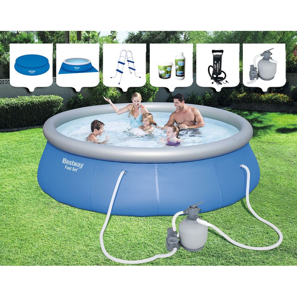 Bestway Büyük Şişme Havuz 396cmx84cm Bw 201 Tekzen