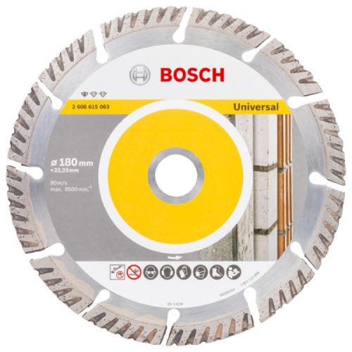 Bosch Standart Seri Genel Yapı Malzemeleri İçin Elmas Kesme Diski 180 mm - 2608602194