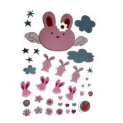 Bosphorus Tavşanlı Duvar Süsü (Sticker) 50x70 cm