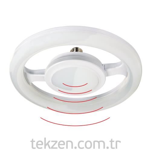 20 Watt Sensörlü Simit Led Ampul Tekzen