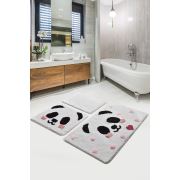 Chilai Home Panda 3'lü Set Banyo Paspası 60x100/50x60/40x60cm