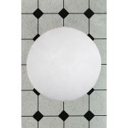 Chilai Home Plush Çap Beyaz Banyo Halısı 100x100 cm