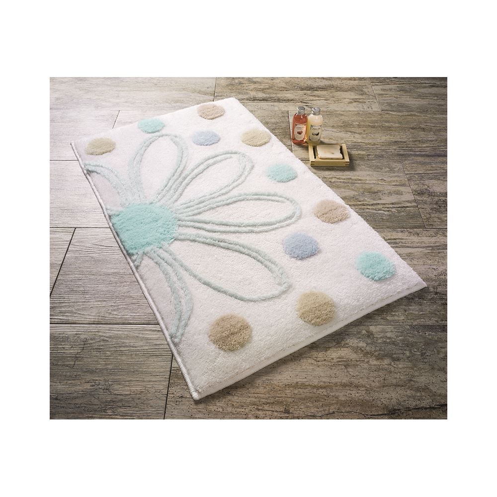 Confetti Alinda Açık Mint Yeşili Banyo Paspası 50x60 cm Tekzen