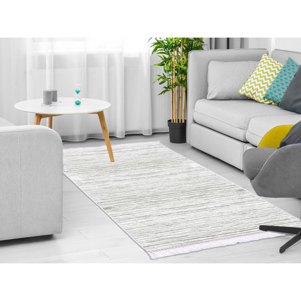 Dekoreko Inci Hali Dijital Sacakli 1910 Gri 180x280 Cm Tekzen