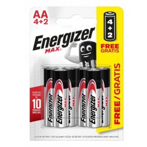 Energizer Max Alkalin İnce Pil AAA BP6 4+2