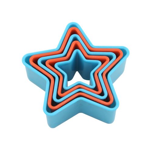 Fackelmann 5'li Ölçüde Yıldız Kurabiye Kesici 9x6, 5x3 cm Mavi