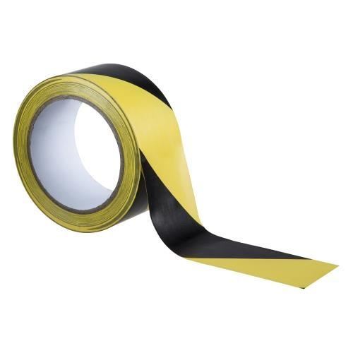 Geko Pvc Sarı/Siyah İşaretleme Bandı 50 mm x 30 Metre