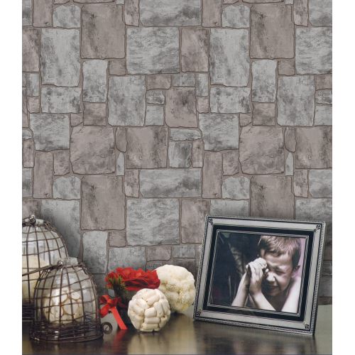 Halley Parke Vınyl Duvar Kağıdı 5 m² 54037Siyah Tekzen