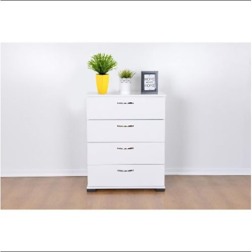 Kzy Mobilya 4 Çekmeceli Şifonyer Beyaz Tekzen