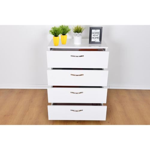 Kzy Mobilya 4 Çekmeceli Şifonyer Beyaz Tekzen