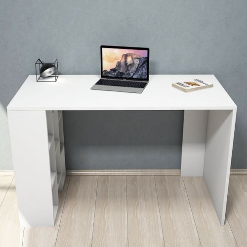 Minar İnci Çalışma Masası Beyaz Tekzen