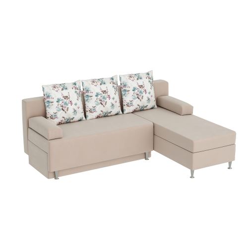 Minar Esra Köşe Takımı Koltuk Bazalı Krem Tekzen