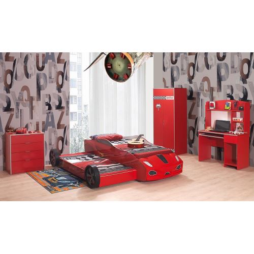 Mobika Arabalı Yatak 3D Hızlı Yavrulu Karyola İki Kapılı Mobika Arabalı Yatak 3D Hızlı Yavrulu Karyola İki Kapılı