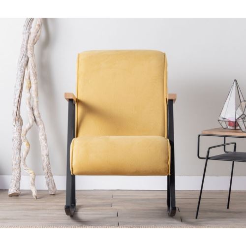 Pafu Yoka Sallanan Sandalye Hardal Tekzen