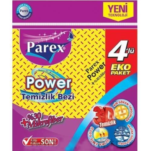 Parex Power Temizlik Bezi %30 Mikrofiber 4'Lü- 2107744