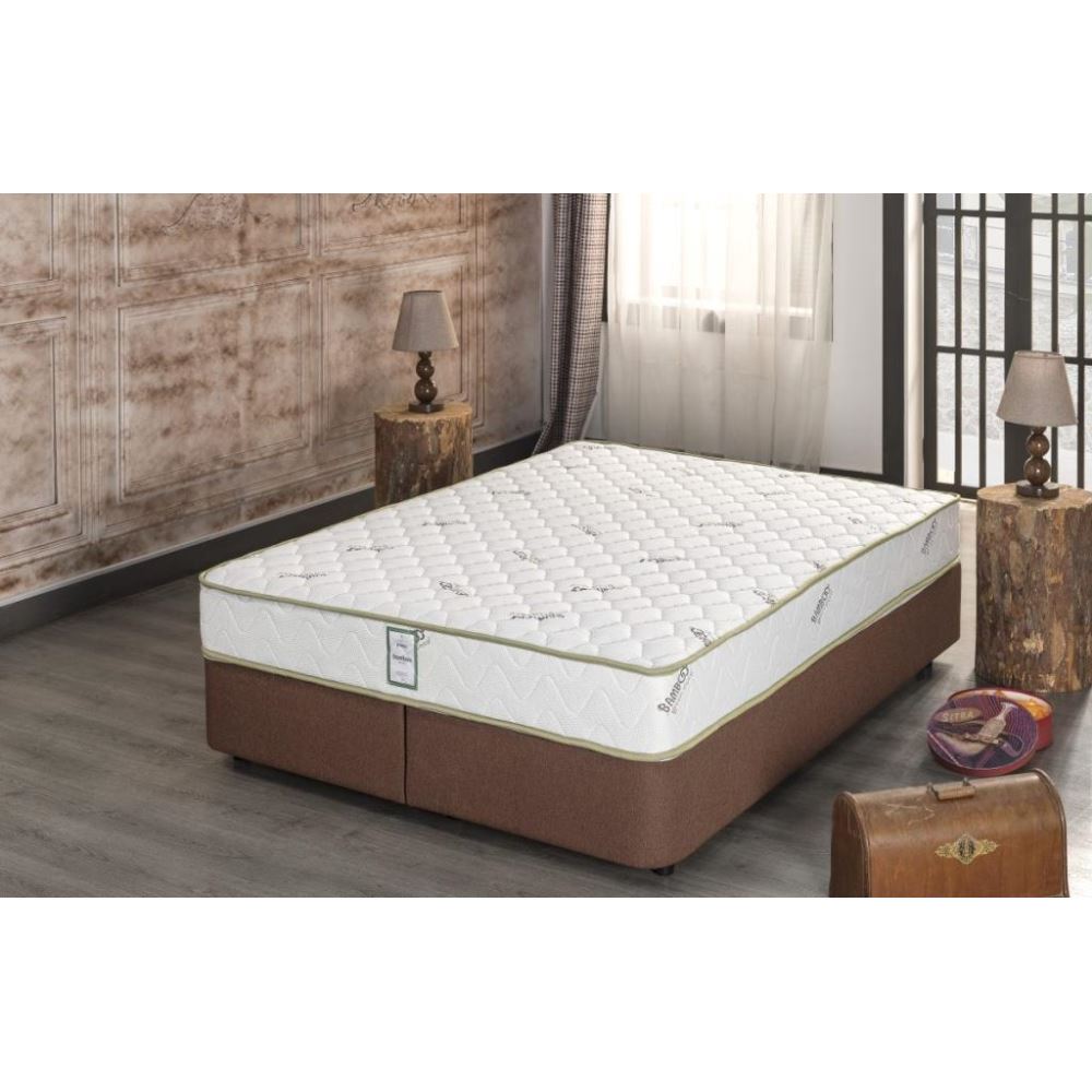 Pinotte Bamboo Çift Kişilik Lüks Ortopedik Bamboo Yatak 150x200 cm Tekzen