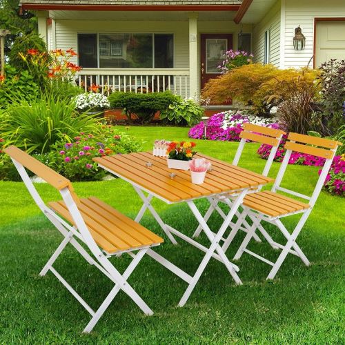 Prado Adaliss Bahçe Balkon Masa Sandalye Takımı Turuncu