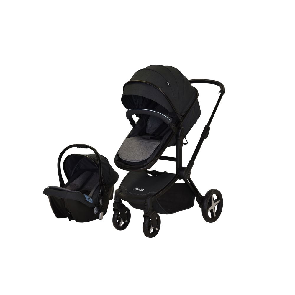 Prego Quattro Travel Sistem Bebek Arabası Gri Tekzen