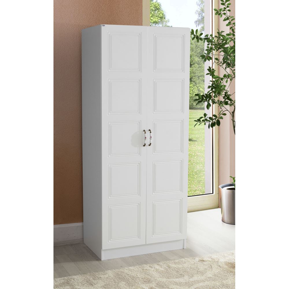 Rabi Cemre 2 Kapaklı Country Gardırop Tekzen