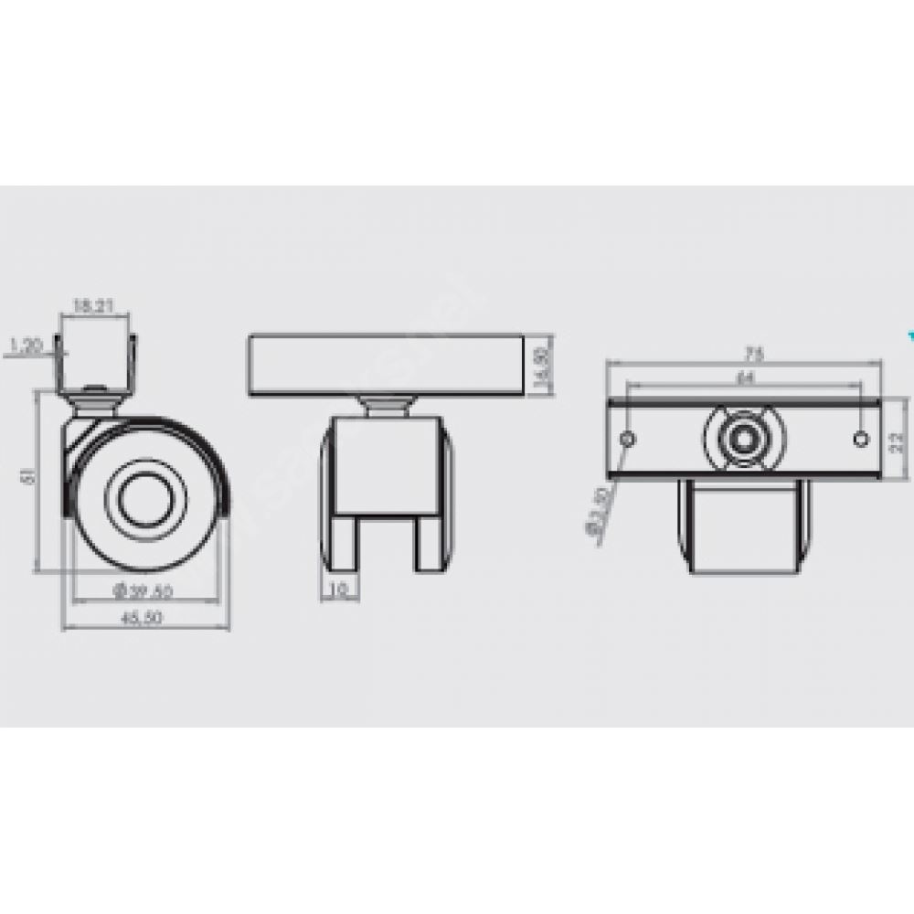 U tablalı teker 40mm Tekzen