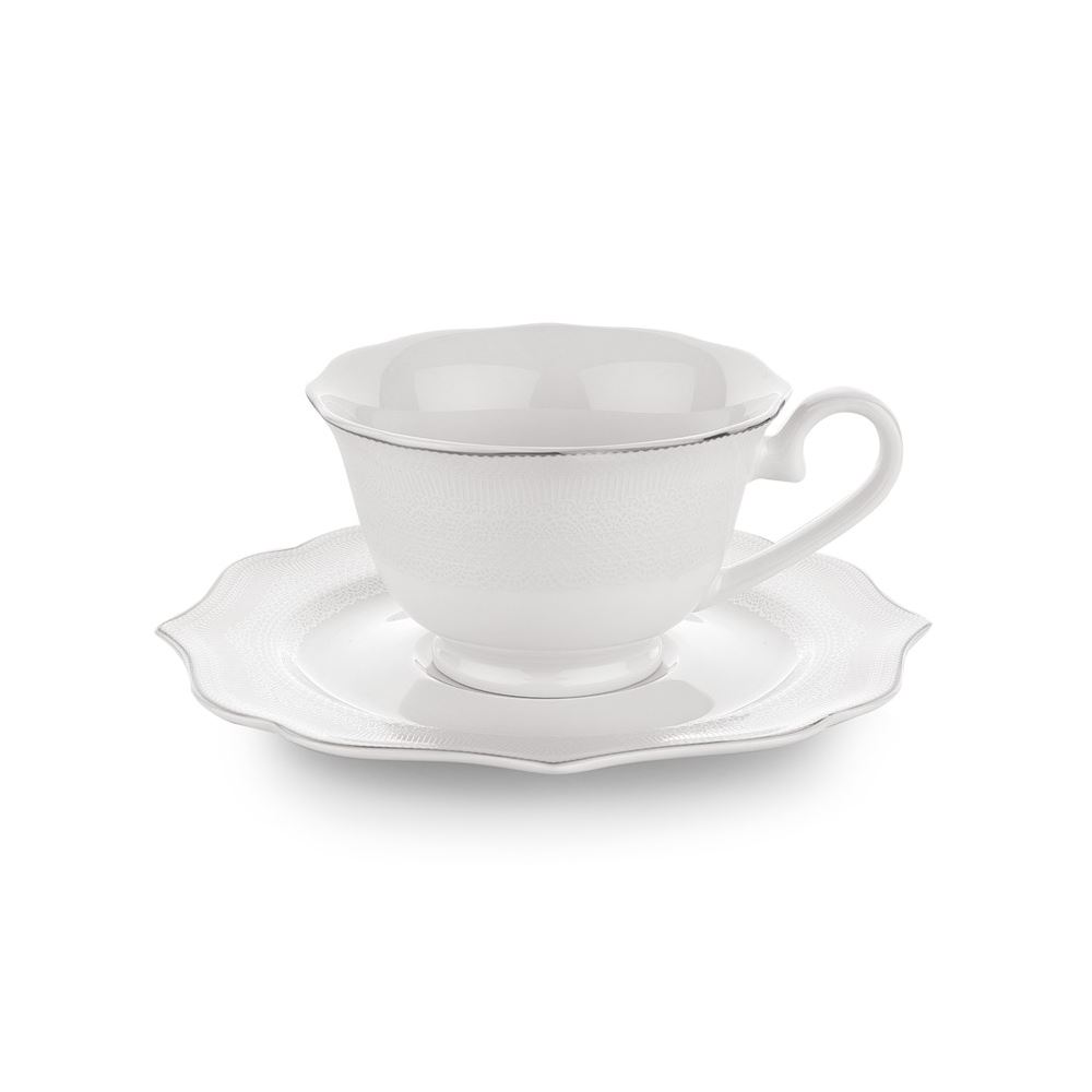 Schafer 12 Parça Dantella Kahve Fincan Takımı Plt01 Tekzen